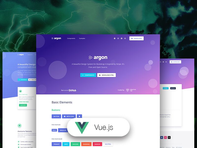 Vue Argon Design System - VueJS