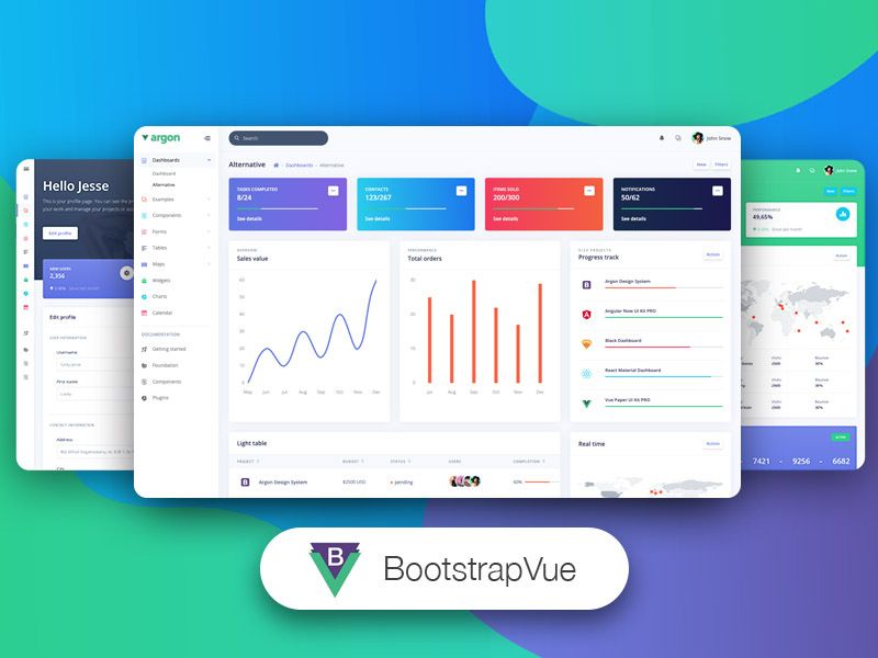 BootstrapVue Argon Dashboard PRO - VueJS