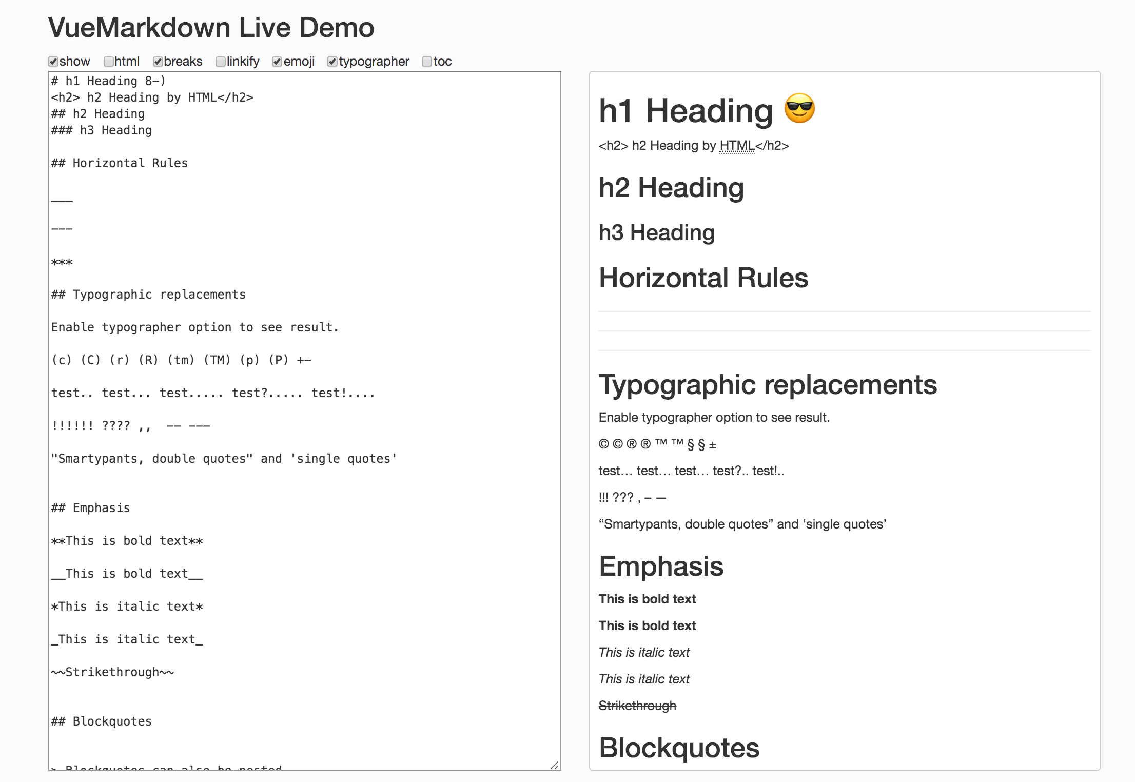 vue-markdown - VueJS