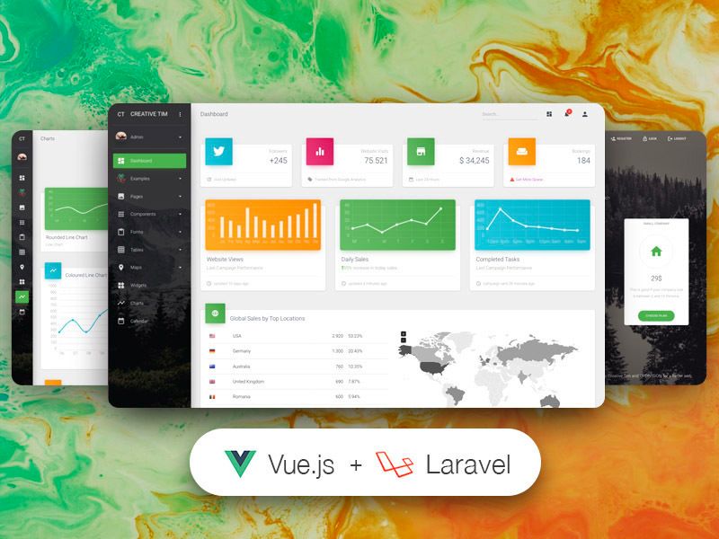 Vue Material Dashboard Laravel PRO - VueJS