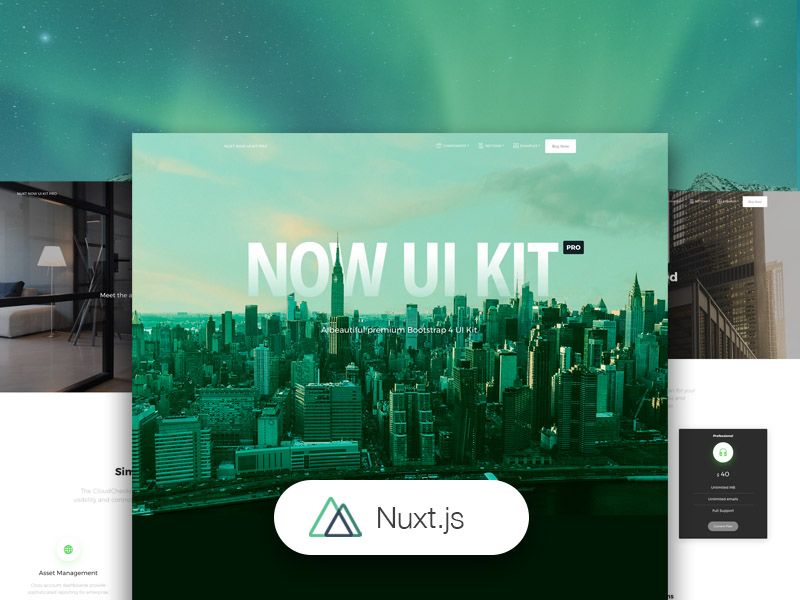 Nuxt Now UI Kit PRO - VueJS